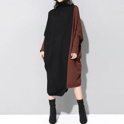 Fashion Turtleneck Long Sleeve Dress