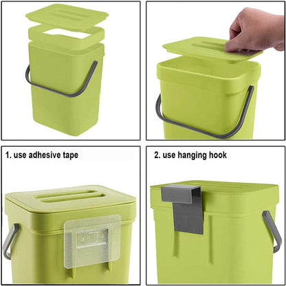 Wall Mounted Folding Waste Bin