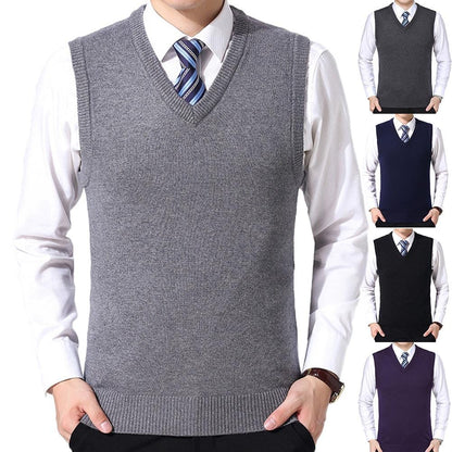 Men's Casual Woolen Vest