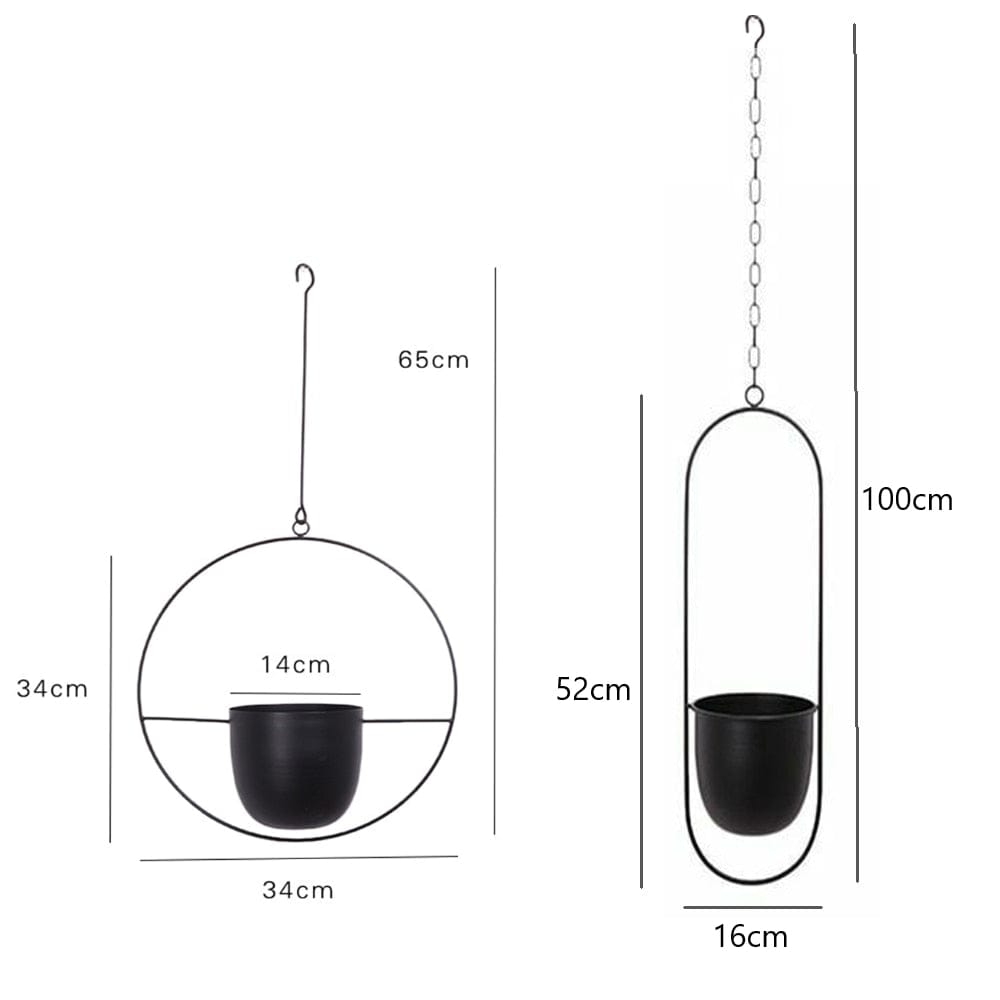 10 Type Metal Hanging Flower Pot