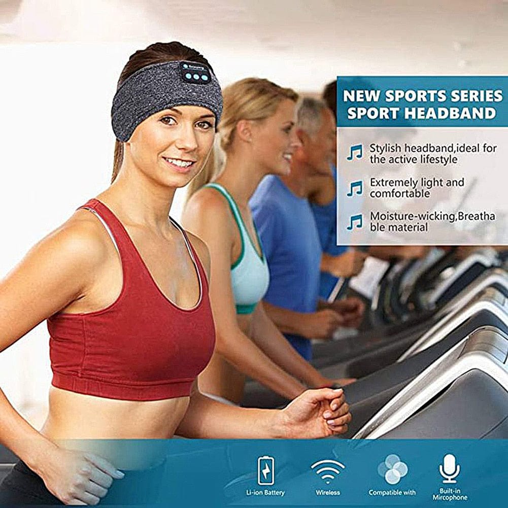 Wireless Music Headband For Fitness