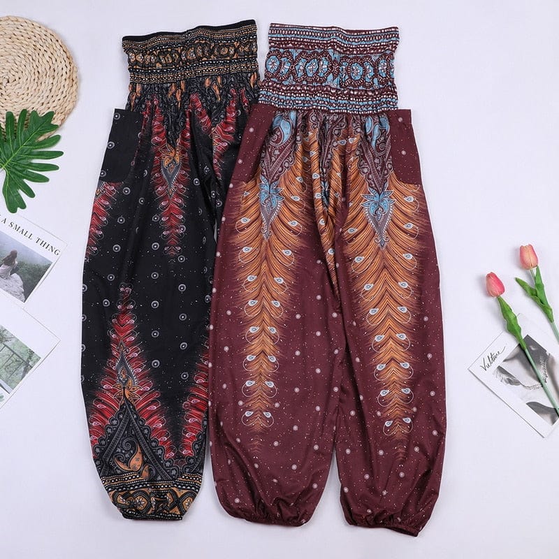 Women Boho Yoga Pants