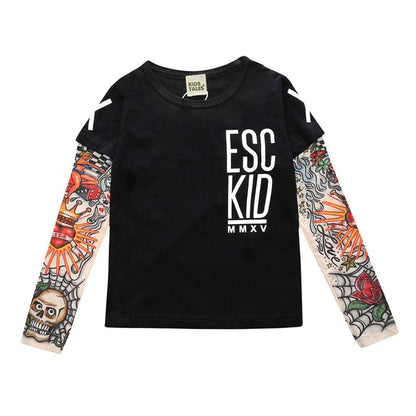 Children Clothing Boy Tattoo T shirt