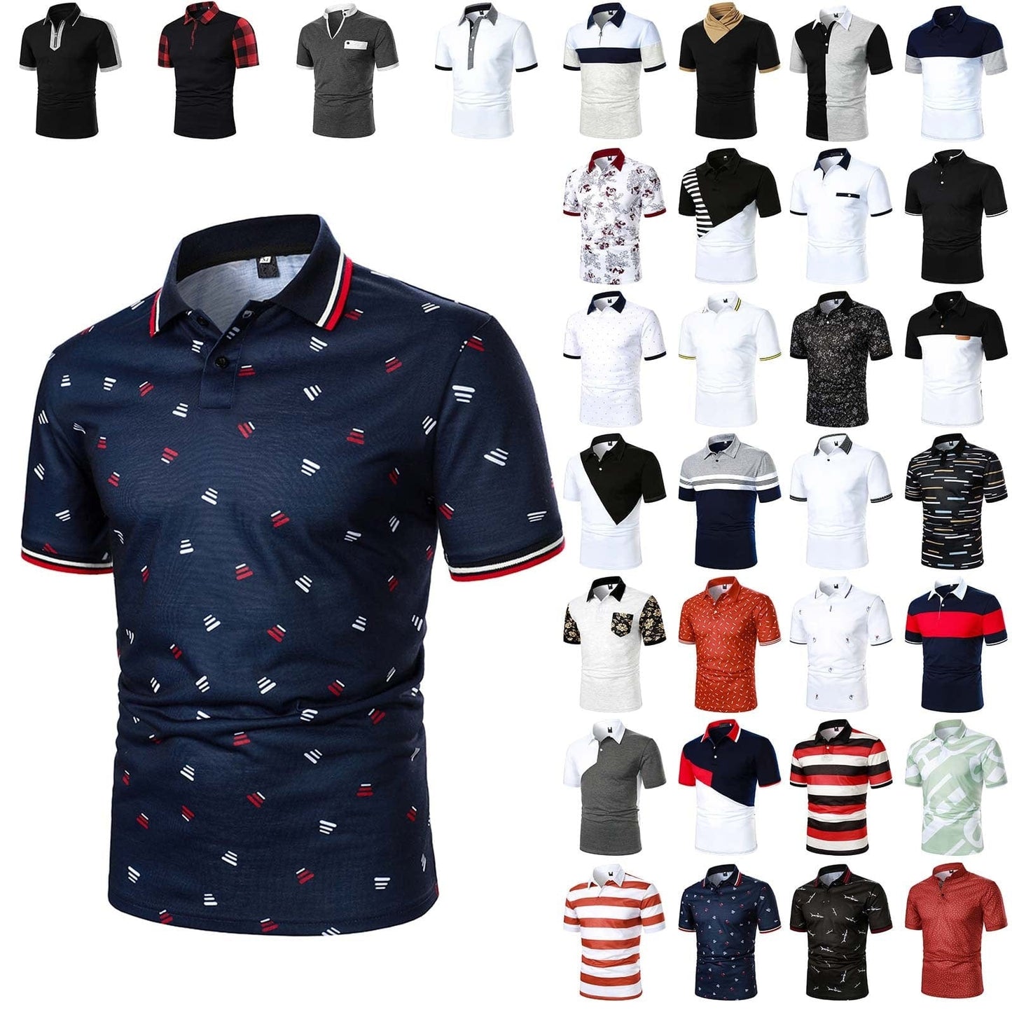 Men Short Sleeve Polo Shirt