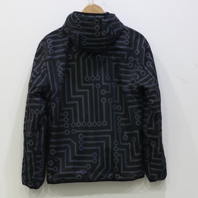 Men's geometric circuit lines colorful Hoodie