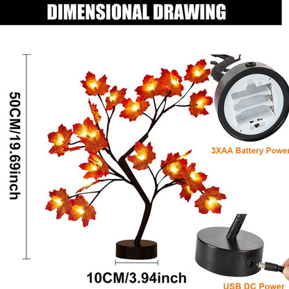 USB Battery Operated LED Table Lamp Rose Flower