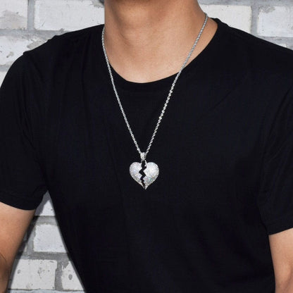 Broken Heart Pendent Necklace