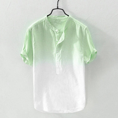 Men's Button Gradient Cotton Shirt