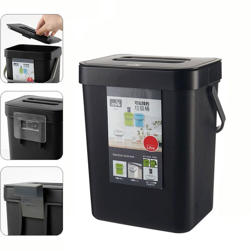 Wall Mounted Folding Waste Bin