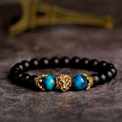 Crown Lion Bracelet for Men