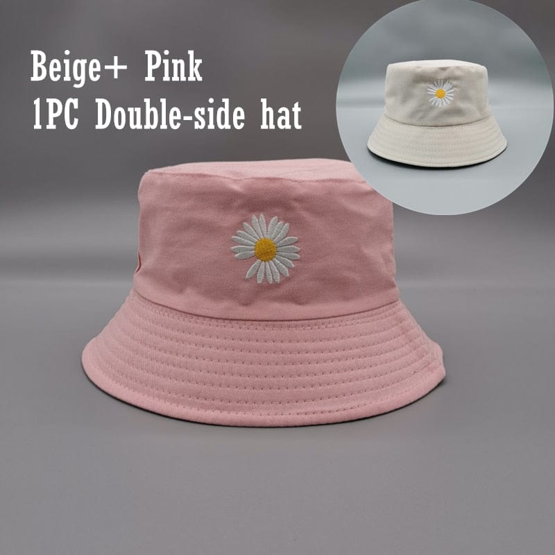 Women Double-side Bucket Fishing Hats