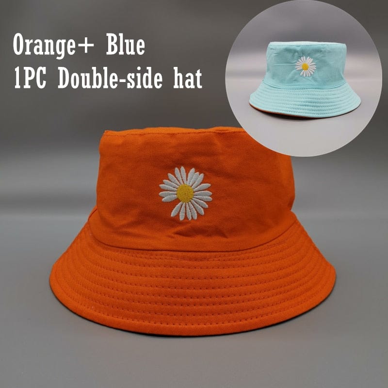 Women Double-side Bucket Fishing Hats