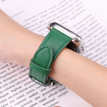 Solid Color Leather loop Bracelet for Apple Watch