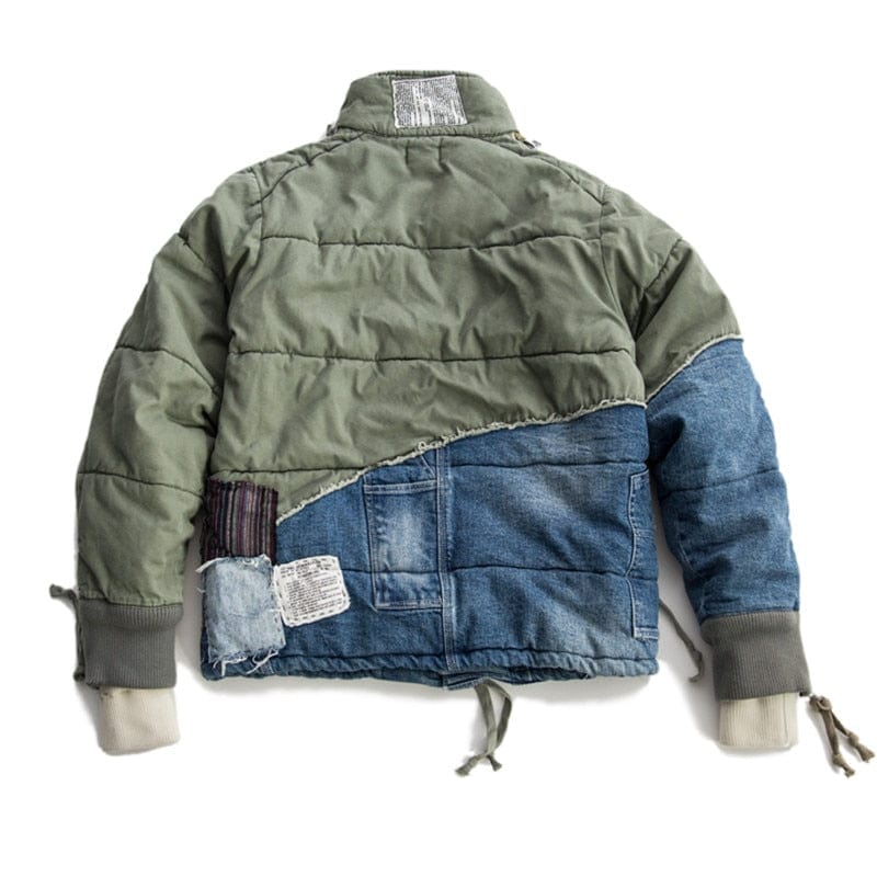 Men's Patchwork Denim Jacket