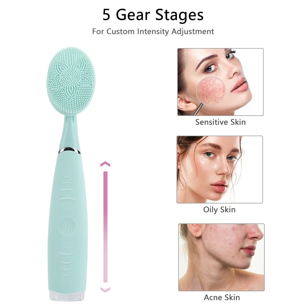 Portable Electric Facial Cleansing Brush