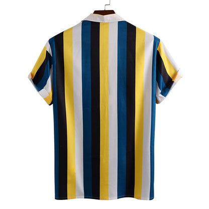 Mens Striped Summer Shirt