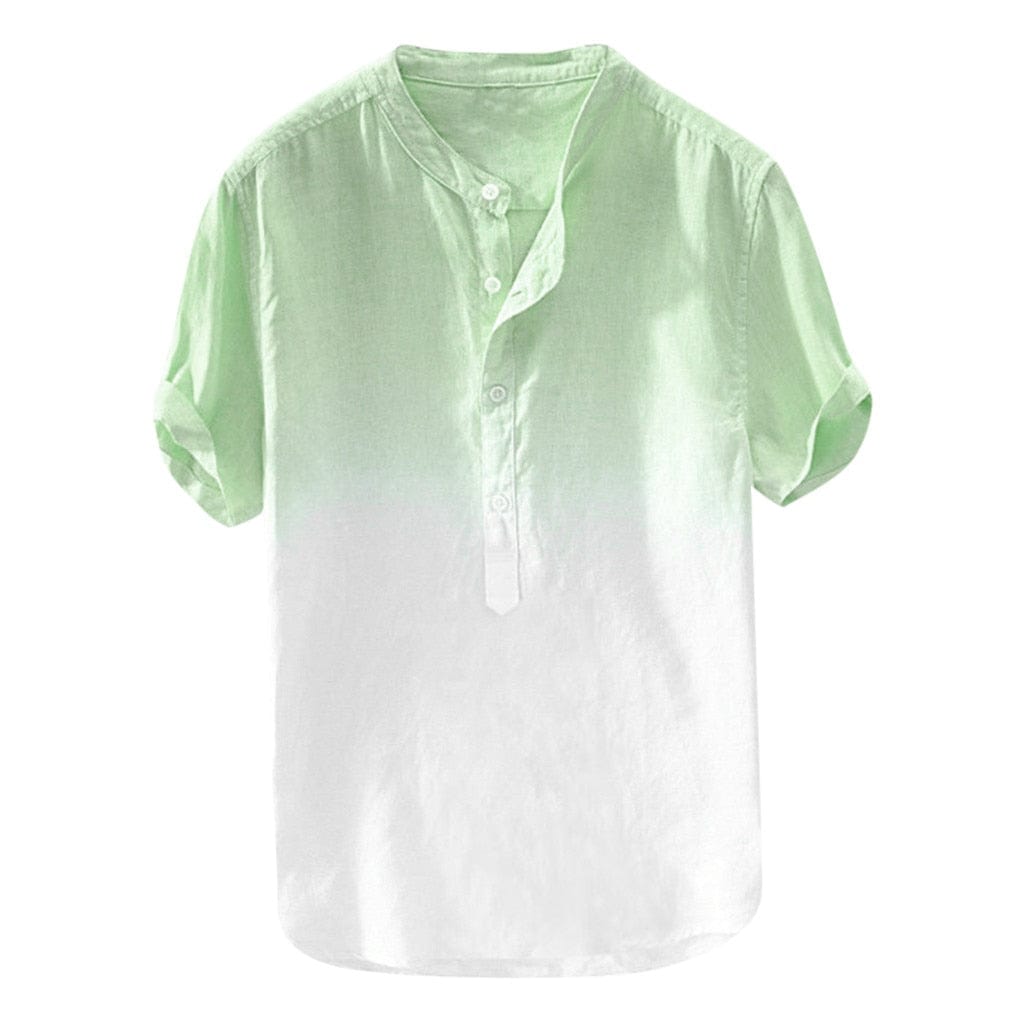 Men's Button Gradient Cotton Shirt