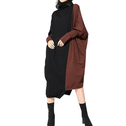 Fashion Turtleneck Long Sleeve Dress