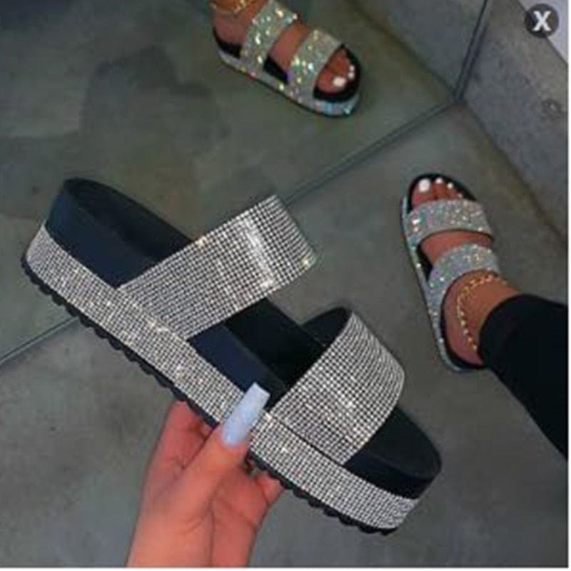 Women Crystal Glitter Sandals