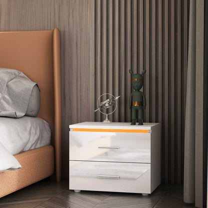 Modern Luxury LED Light Nightstand