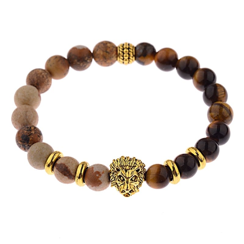 Crown Lion Bracelet for Men