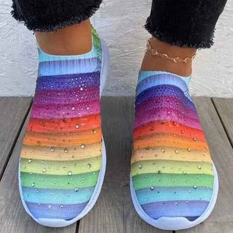 Women Rainbow Color Shoes