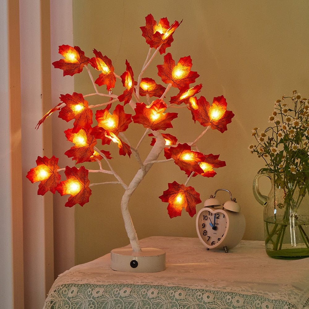 USB Battery Operated LED Table Lamp Rose Flower