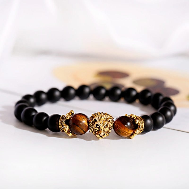 Crown Lion Bracelet for Men