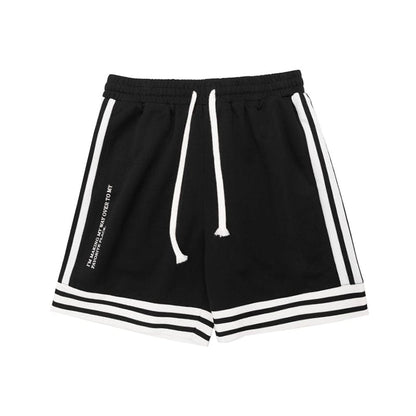 Men's Striped Basketball Shorts