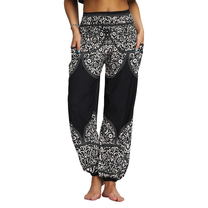 Women Boho Yoga Pants