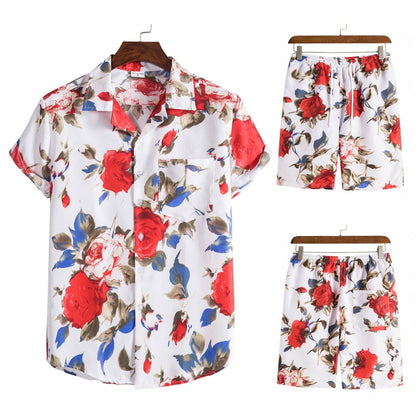 Men's Summer Short Sleeve Shirt + Shorts