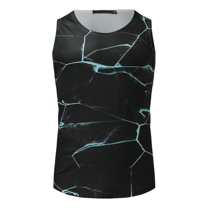 Mens Lightning Print Tank Top