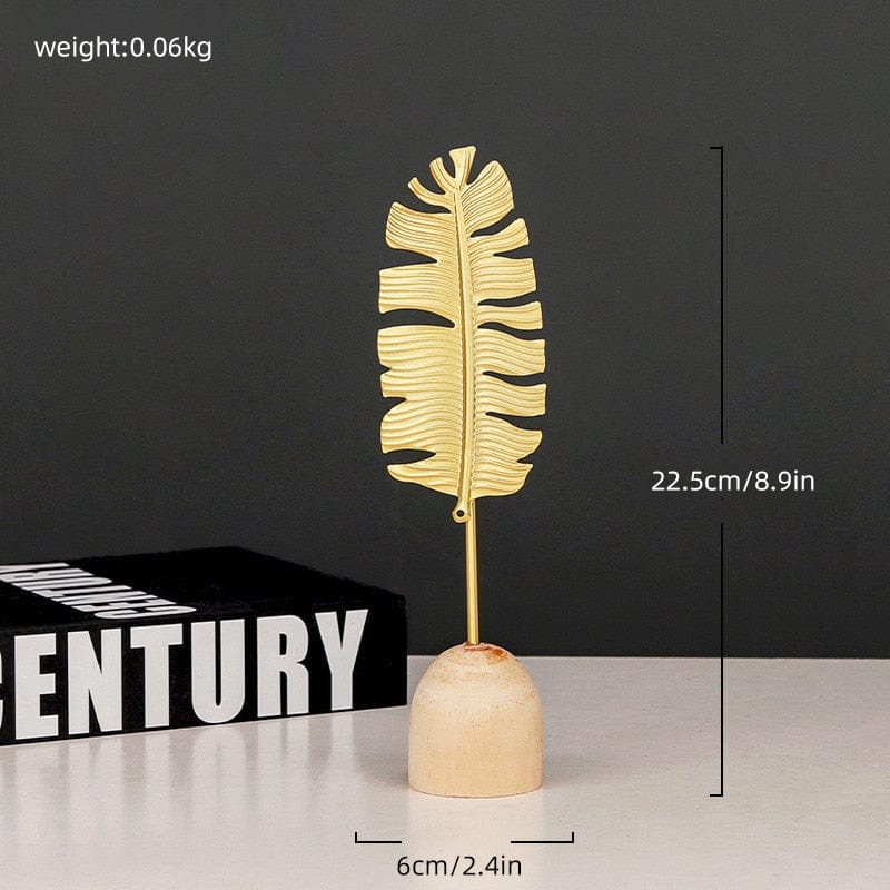 Modern Feather Wooden Home Decorations