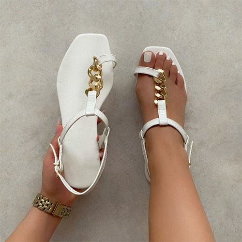 Women Crystal Chain Sandals