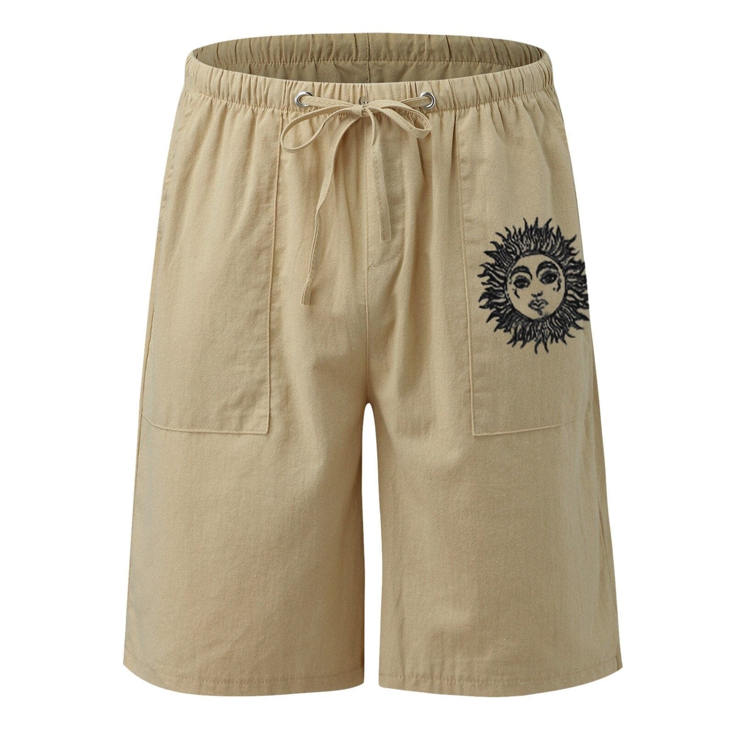 Men Sun Print Shorts