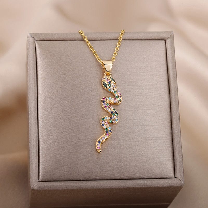 Snake Pendant Necklace For Women