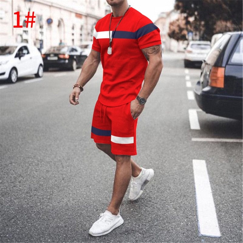 Men two piece Short Sleeve Set