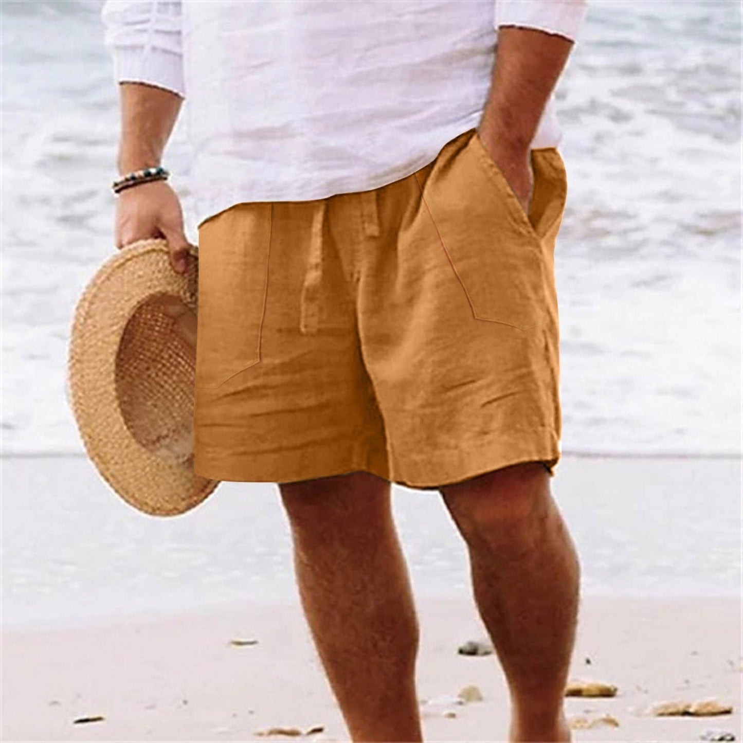 Men's Cotton Linen Shorts