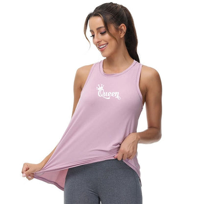 Womens Back Split Tank Top