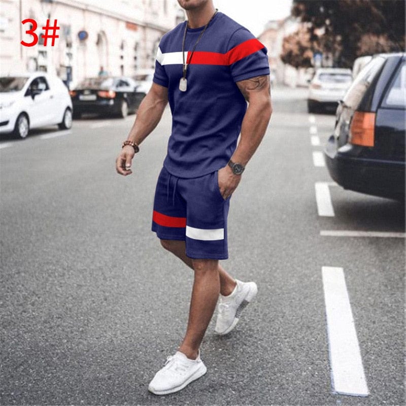 Men two piece Short Sleeve Set