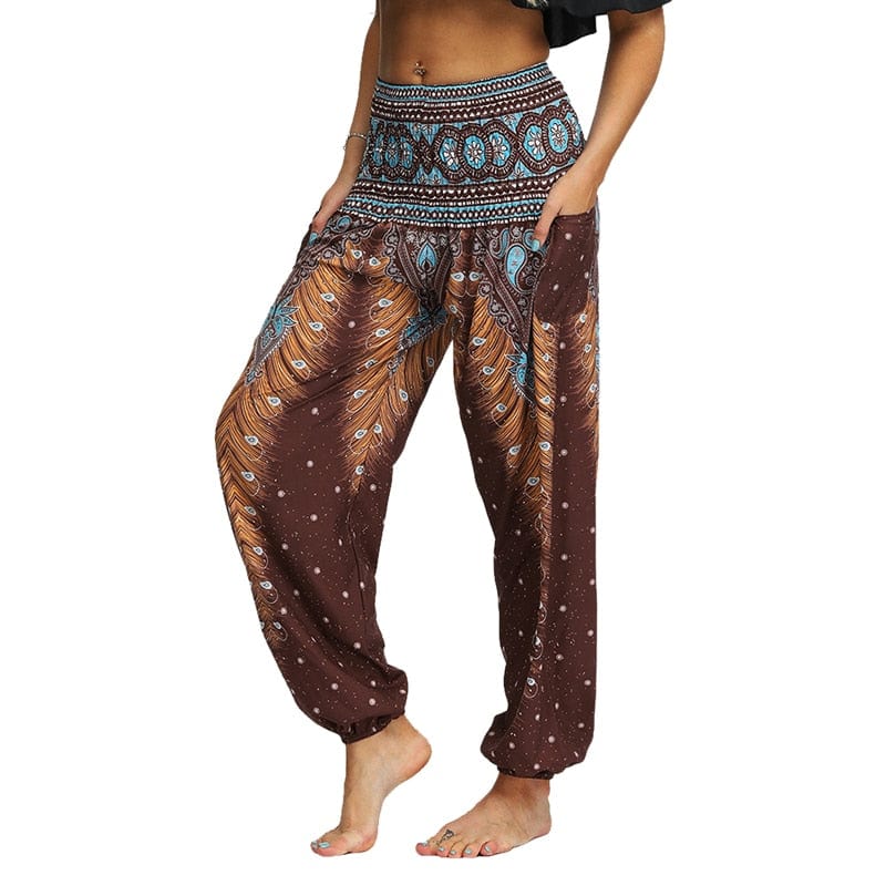 Women Boho Yoga Pants