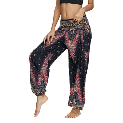 Women Boho Yoga Pants