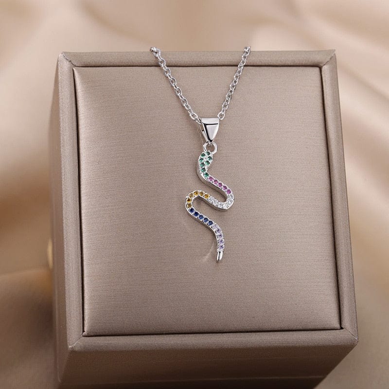 Snake Pendant Necklace For Women