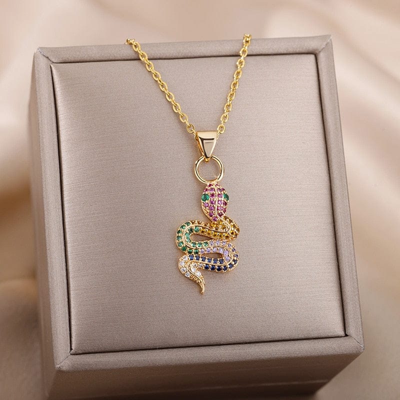 Snake Pendant Necklace For Women