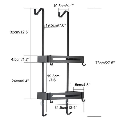 Wall Hanging Bath Shelves