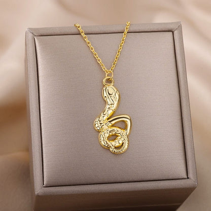 Snake Pendant Necklace For Women