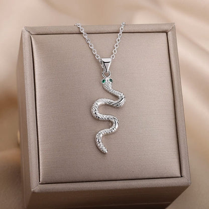 Snake Pendant Necklace For Women