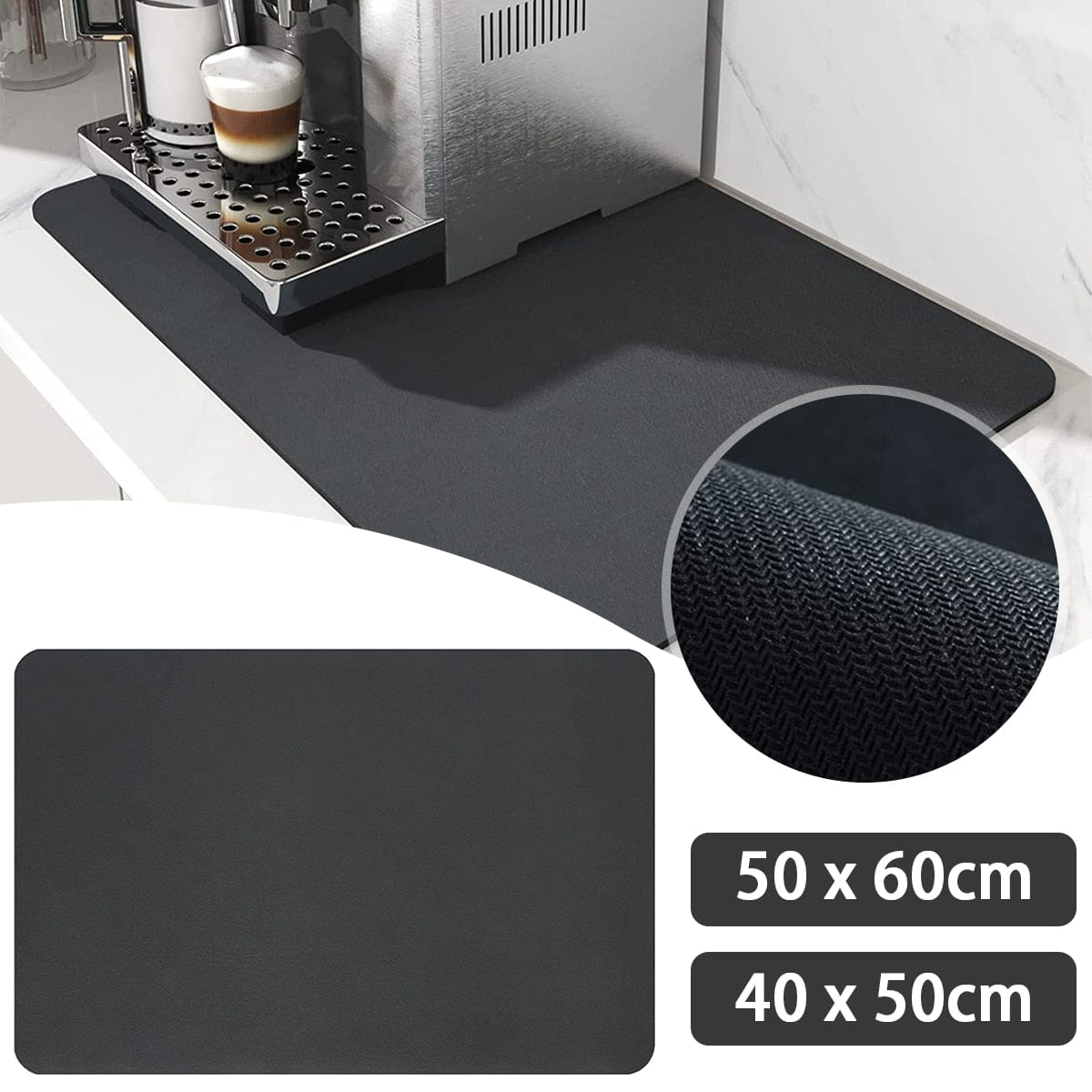 Water-absorbing table mat