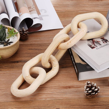 Wood Chain Link Decoration