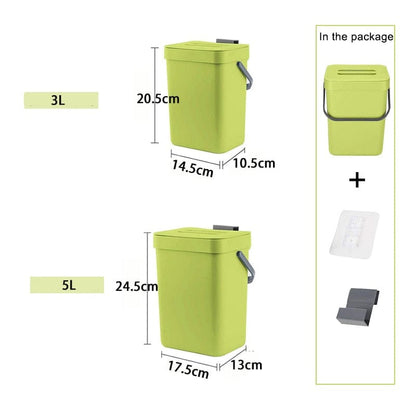 Wall Mounted Folding Waste Bin